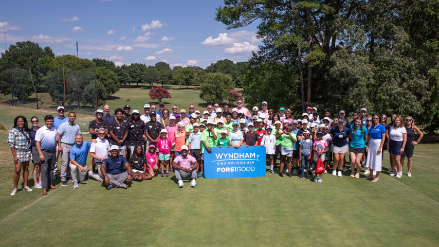 The First Tee-Central Carolina chapter hosted a clinic at Gillespie Golf Course. (Zachary Stinson/Travel + Leisure)