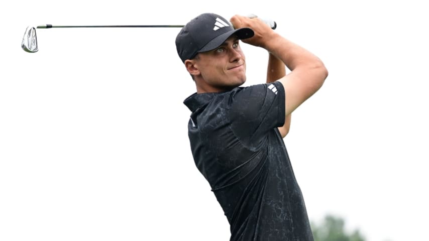 Talented Ludvig Aberg lurks while Adam Scott stalks at Sedgefield