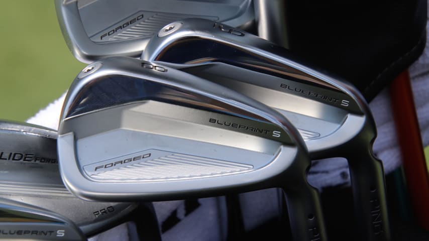 Austin Eckroat spotted with new Ping 'Blueprint S' irons at Austin Eckroat spotted with new Ping 'Blueprint S' irons at