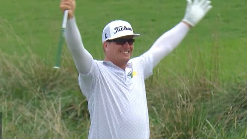 Charley Hoffman records albatross to finish season on high note