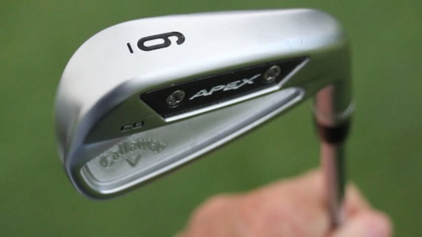 Chris Kirk's new 2023 Callaway Apex CB irons. (GolfWRX)