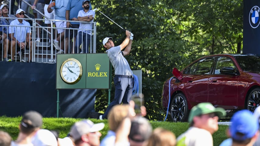 OLYMPIA FIELDS, ILLINOIS - AUGUST 19:  during the third round of the BMW Championship, the second event of the FedExCup Playoffs, on the North Course at Olympia Fields Country Club on August 19, 2023 in Olympia Fields, Illinois. (Photo by Keyur Khamar/PGA TOUR via Getty Images)