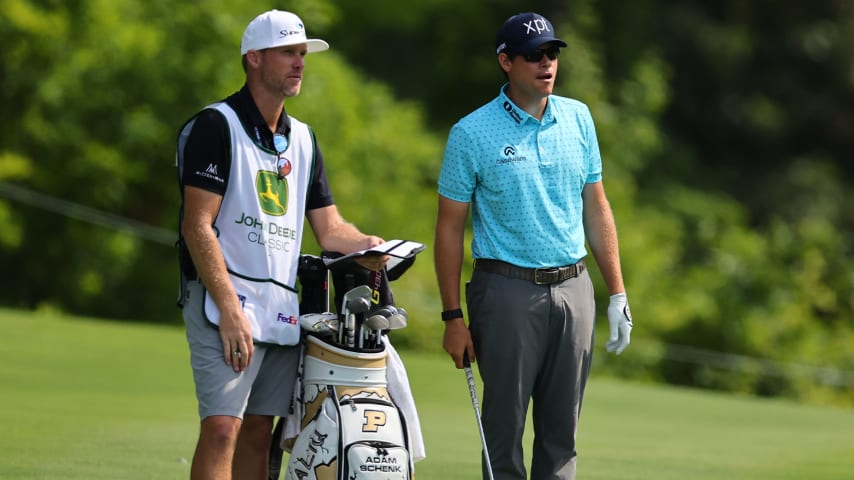 Why TOUR Championship qualifier Adam Schenk travels with two golf bags