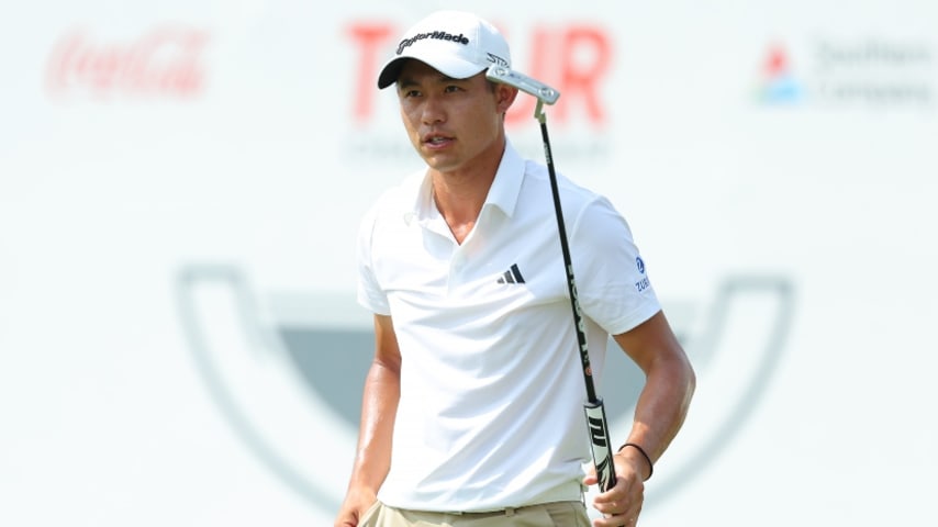 Collin Morikawa, Viktor Hovland, Keegan Bradley share lead at TOUR Championship