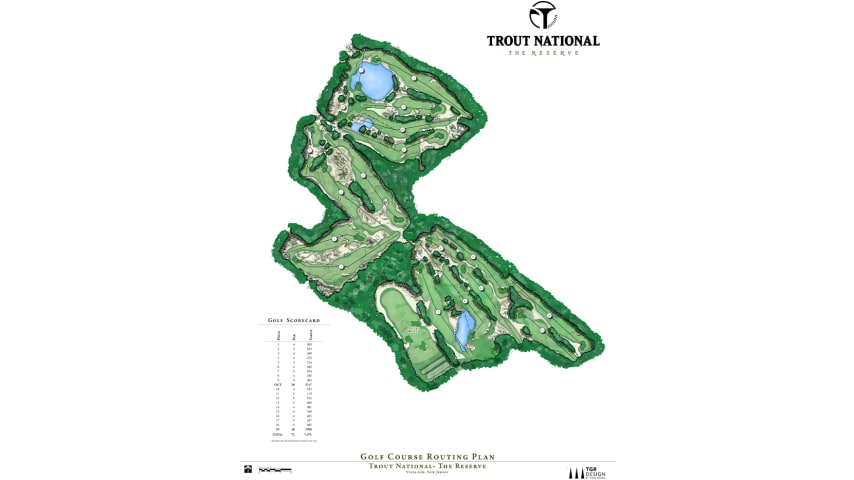 A view of the layout of Trout National - The Reserve. (Courtesy of Trout National - The Reserve)