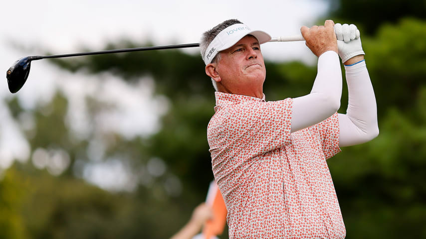 Paul Goydos, Darren Clarke share lead after second round at The Ally Challenge