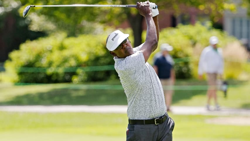 Final-round notes from Vijay Singh's one-stroke victory at The Ally Challenge