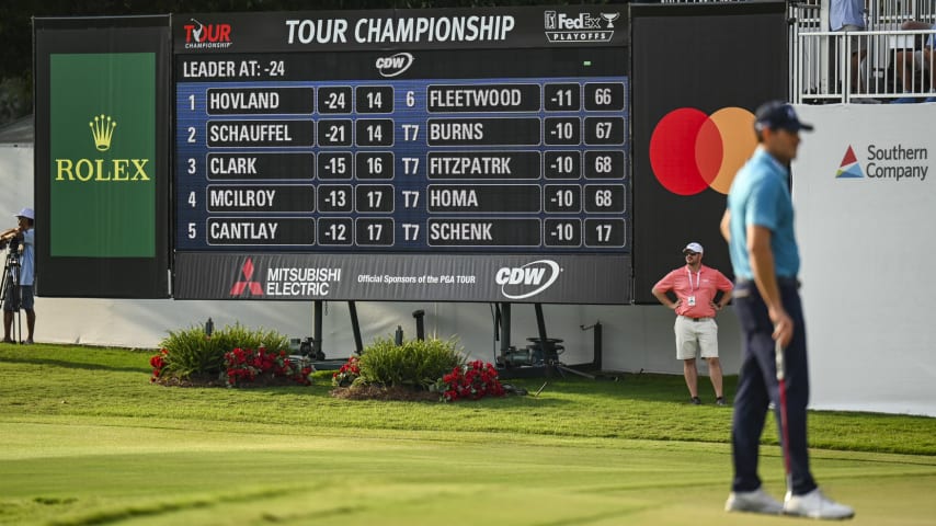 ATLANTA, GEORGIA - AUGUST 27:  during the final round of the TOUR Championship, the third and last event of the FedExCup Playoffs, at East Lake Golf Club on August 27, 2023 in Atlanta, Georgia. (Photo by Keyur Khamar/PGA TOUR via Getty Images)