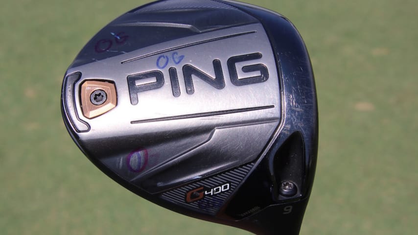 A closer look at Adam Schenk's driver. (GolfWRX)