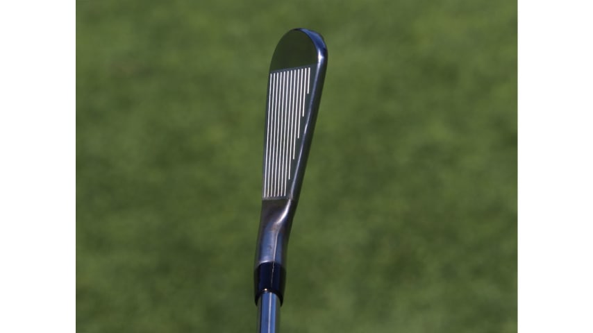 A closer look at Thomas' 4-iron address. (GolfWRX)