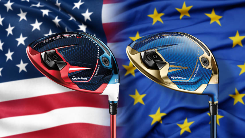 The TaylorMade Limited Edition Stealth 2 Teams Edition drivers. (Courtesy TaylorMade)