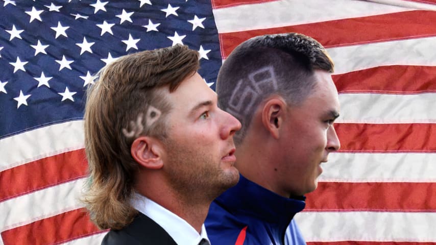 Sam Burns joins the club of patriotic Ryder Cup haircuts