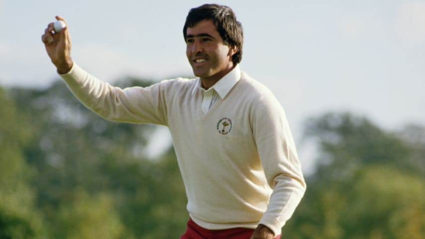 Seve Ballesteros during the 1985 Ryder Cup at The Belfry. (David Cannon/Getty Images)