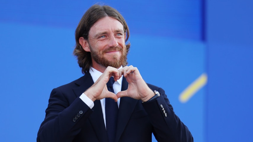 Tommy Fleetwood at the 44th Ryder Cup Opening Ceremony. (Getty Images)