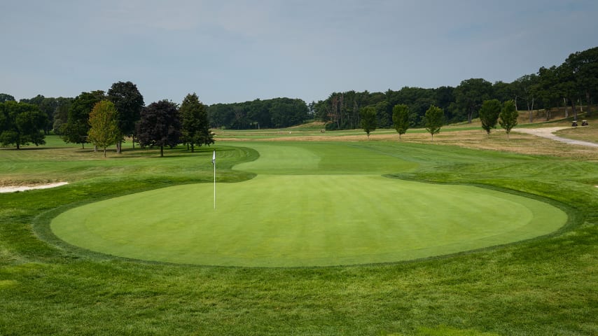 A scenic view of the first hole the Bethpage Black Course, host of the 2024 Ryder Cup, in Farmingdale, New York. (Chris Condon/PGA TOUR)