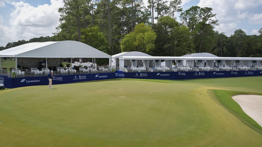 Grounds crews quickly repaired the damage ahead of Friday's first round. (PGA TOUR)