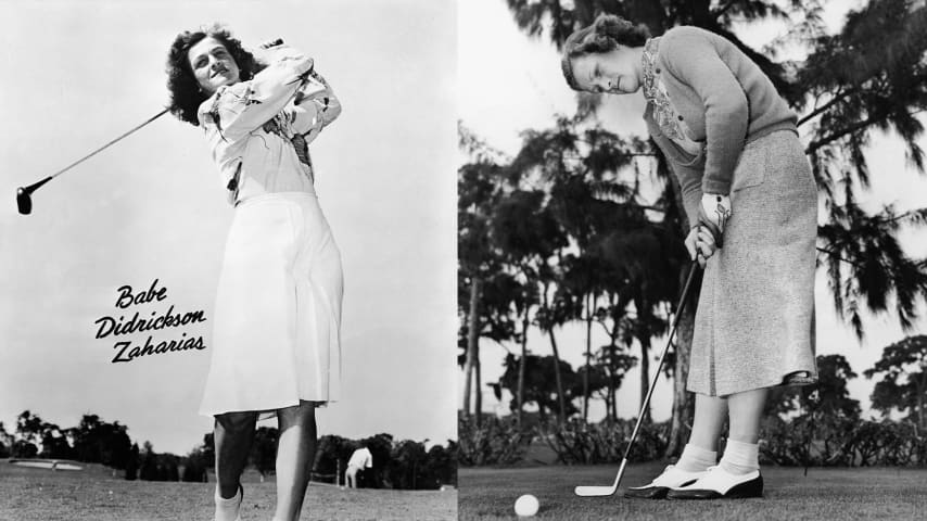 Didrikson Zaharias golfing, circa mid-1940s (Getty Images)