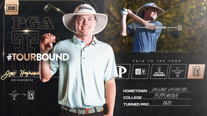Washington native Joe Highsmith earns first PGA TOUR card amidst Finals pressure