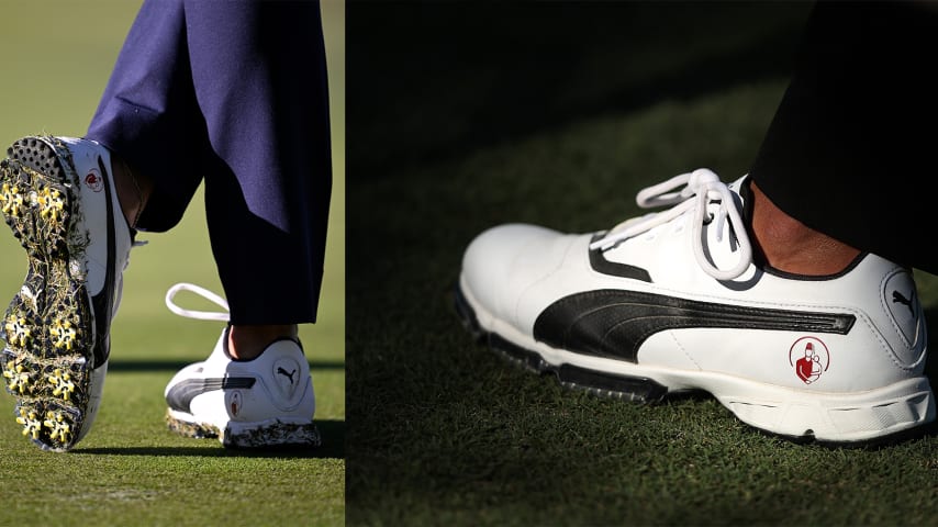 Lexi Thompson's shoes at the Shriners Children's Open. (Getty Images)