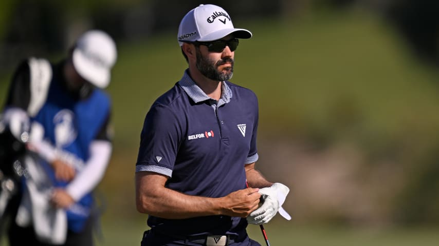 Adam Hadwin, Tom Kim a part of 3-way tie for the lead after another Saturday 62 in Las Vegas