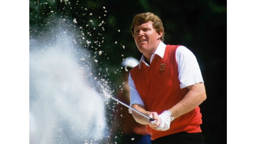 Andy Bean during the final round of the 1987 Masters at Augusta National Golf Club. (David Cannon/Getty Images)