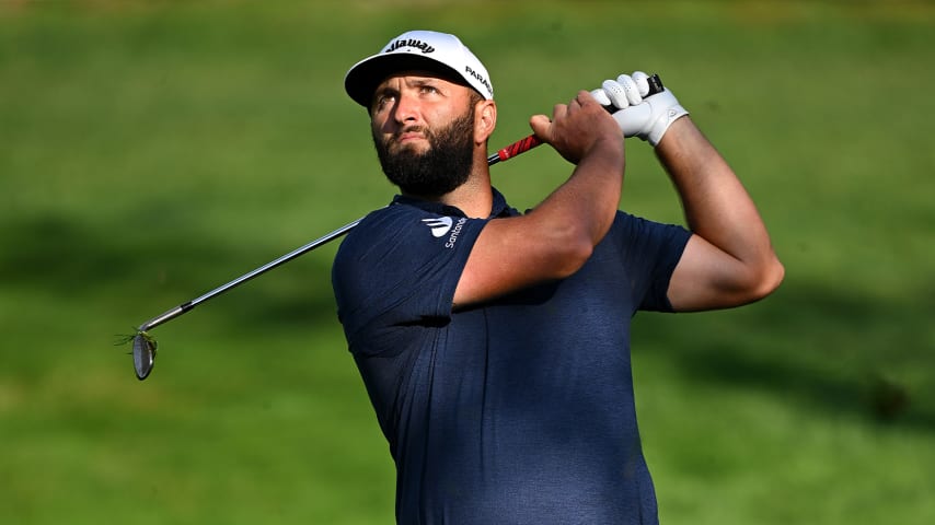 Jon Rahm struggles to nine shots back of leader Matthieu Pavon at Spanish Open