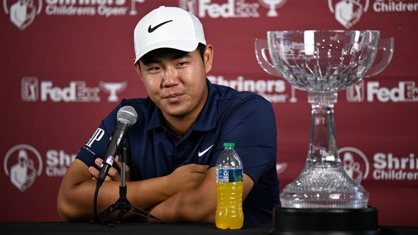 Tom Kim becomes the youngest player since Tiger Woods to win three PGA TOUR titles