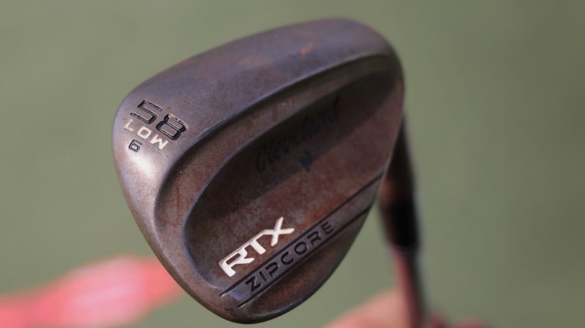 A look at Keegan Bradley’s Cleveland RTX ZipCore wedge. (GolfWRX)