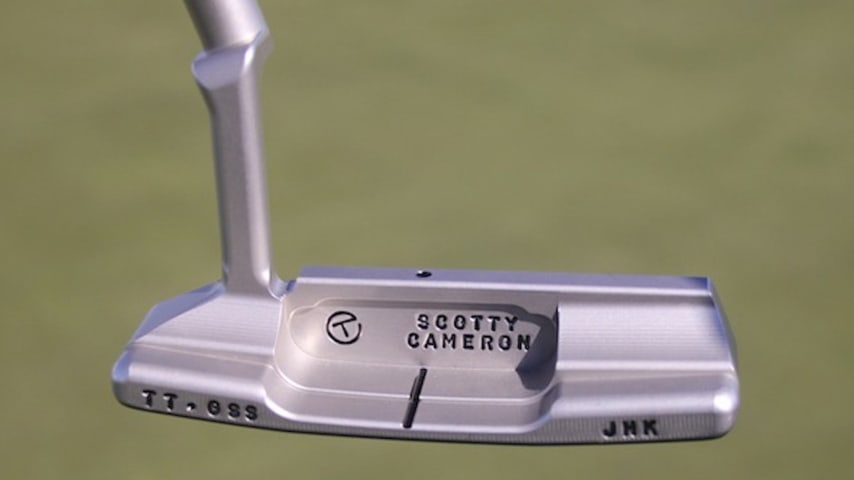 Tom Kim first used his new putter at the Presidents Cup last year. (Courtesy of GolfWRX)