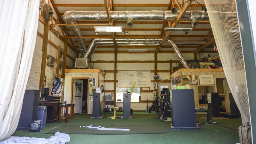 CHAPIN, SC - MAY 24:  A hitting bay at the George Bryan Golf Academy , the home practice facility of Wesley Bryan and George Bryan IV, on May 24, 2016 in Chapin, South Carolina. (Photo by Keyur Khamar/PGA TOUR)