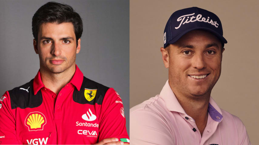 Carlos Sainz, left (Netflix); Justin Thomas, right (Netflix)