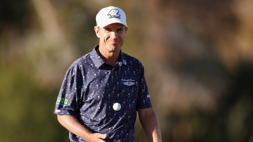 Reigning Charles Schwab Cup winner Steven Alker cards a 7-under 64 on Friday