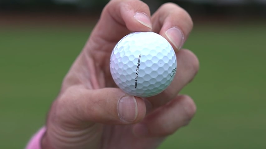 A look at the Titleist Pro V1 Plus. (PGA TOUR)