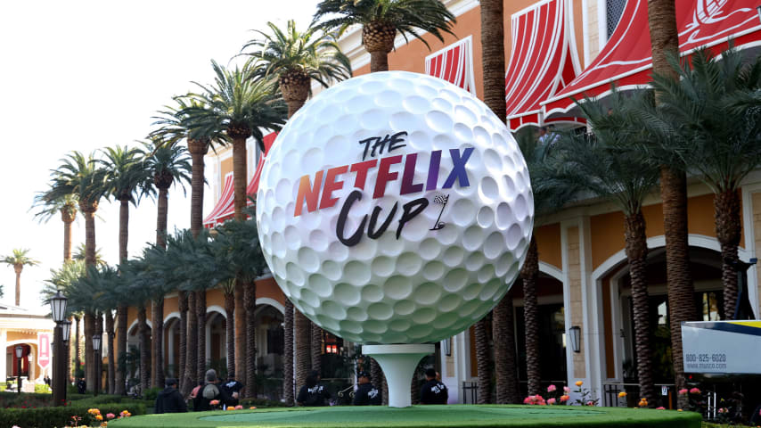 'The Netflix Cup' logo at Wynn Las Vegas. (Getty Images)