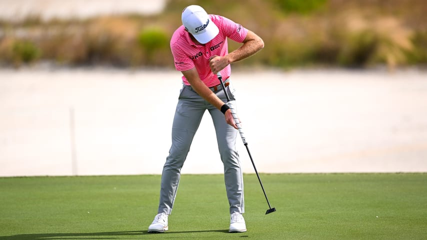 Zalatoris putting during Wednesday's pro-am at Albany Golf Course. (Tracy Wilcox/PGA TOUR)