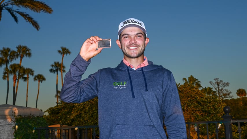 Raul Pereda earned his PGA TOUR card at Final Stage of 2023 Q-School presented by Korn Ferry. (Tracy Wilcox/PGA TOUR)