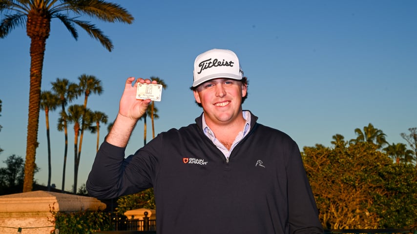 Trace Crowe earned his PGA TOUR card at Final Stage of 2023 Q-School presented by Korn Ferry. (Tracy Wilcox/PGA TOUR)