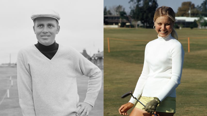 Eric Cole's parents, South African professional golfer Bobby Cole (left) and American professional golfer Laura Baugh. (Evening Standard/Hulton Archive/Getty Images)