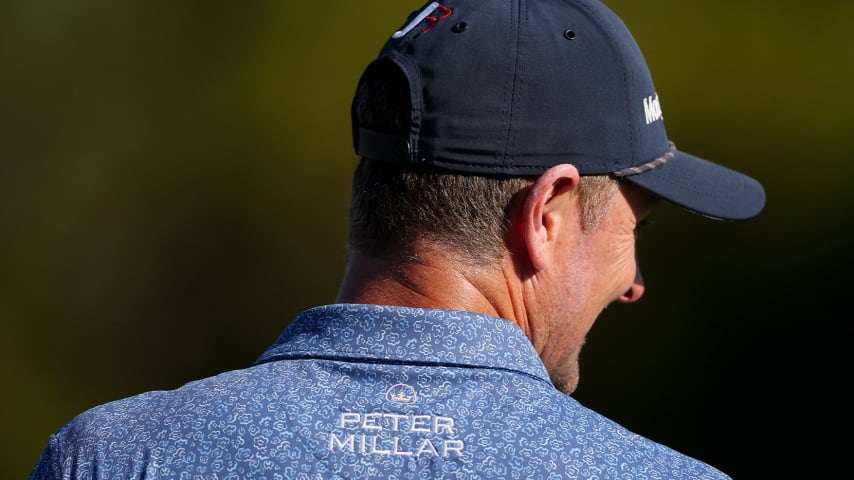 Justin Rose wearing Peter Millar at The Sentry. (Getty Images)