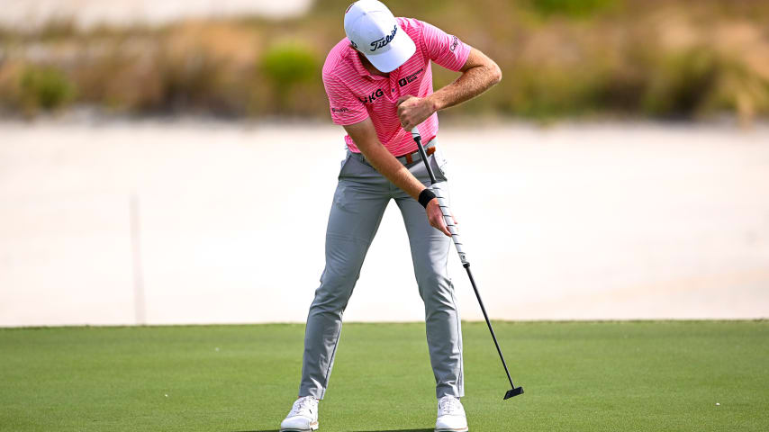 Will Zalatoris switched to broomstick-style putter prior to the Hero World Challenge back last year. (Tracy Wilcox/PGA TOUR)