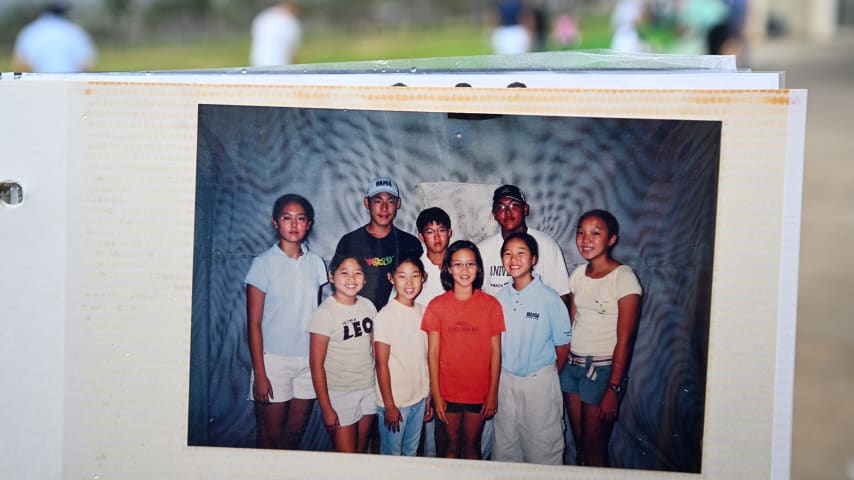 Old copy photos of Chan Kim prior to Sony Open in Honolulu, Hawaii. (Tracy Wilcox/PGA TOUR)