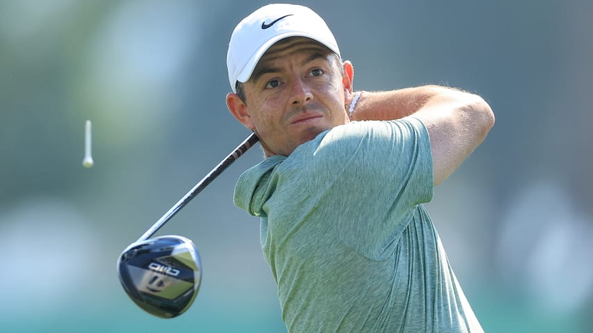 Rory McIlroy opened up a two-shot lead in the first round of the Dubai Invitational. (David Cannon/Getty Images)