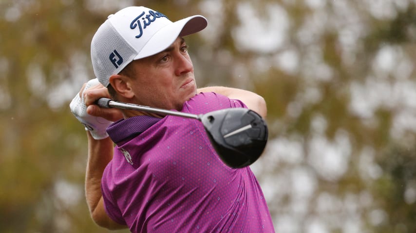 Justin Thomas will make his 2024 season debut at The American Express. (Mike Mulholland/Getty Images)