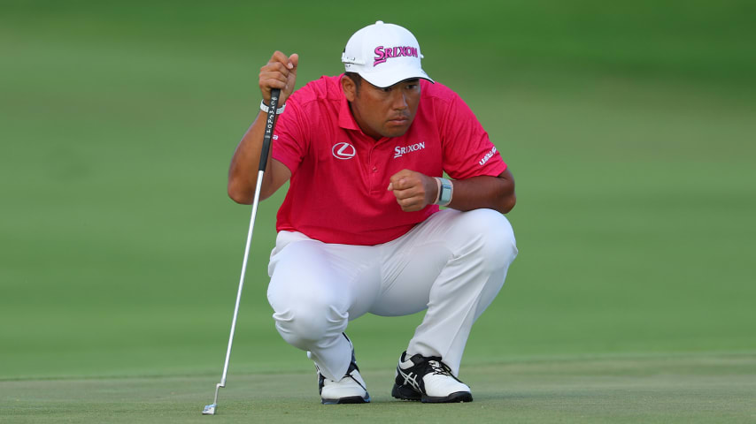 Hideki Matsuyama during the second round at the Sony Open. (Kevin C. Cox/Getty Images)