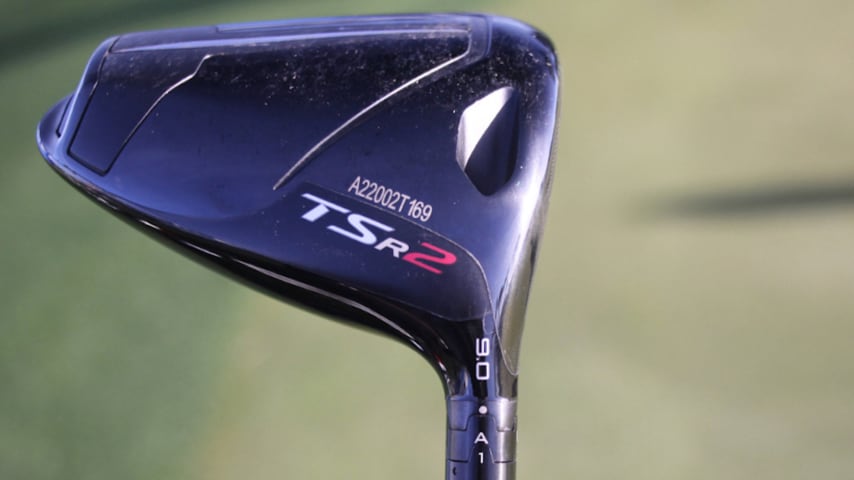 Will Zalatoris switched into a Titleist TSR2 driver in 2024. (Courtesy GolfWRX)