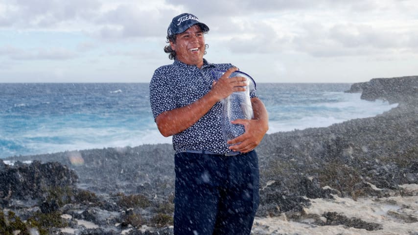 Aldrich Potgieter won The Bahamas Great Abaco Classic at 19 years, 4 months, 11 days. (Mike Mulholland/Getty Images)