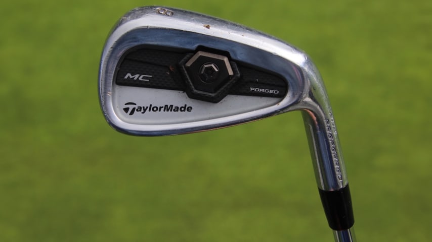 A look at Daniel Berger's 13-year-old TaylorMade Tour Preferred MC 2011 irons. (GolfWRX)