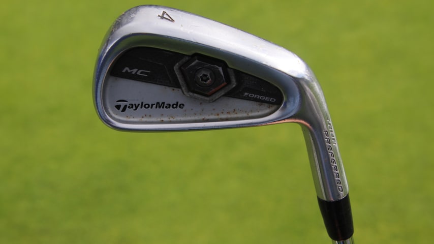 A look at Daniel Berger's TaylorMade Tour Preferred MC 2011 4-iron. (GolfWRX)