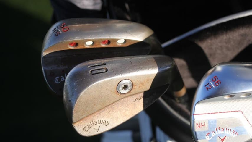 Nicolai Højgaard's Callaway Apex MB 10-iron. (Courtesy GolfWRX).