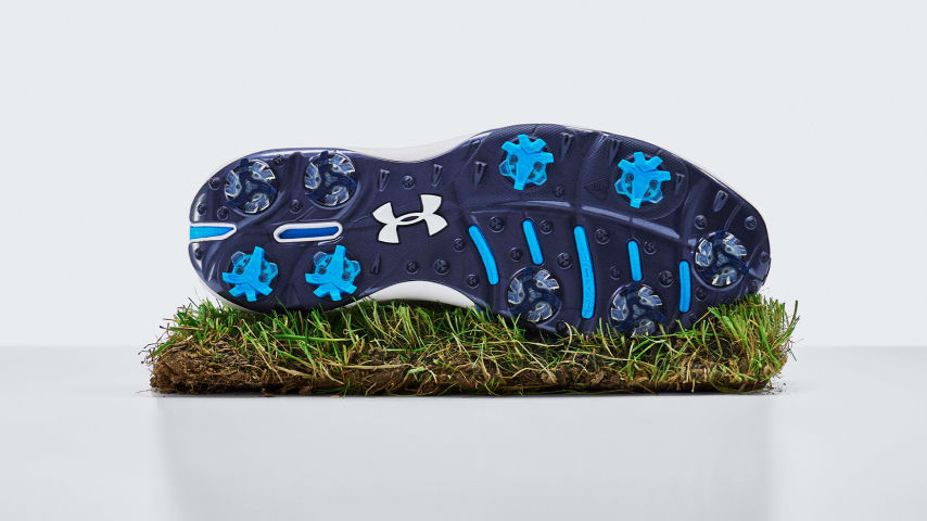 The bottom of the new Under Armour Drive Pro shoes. (Courtesy of Under Armour)